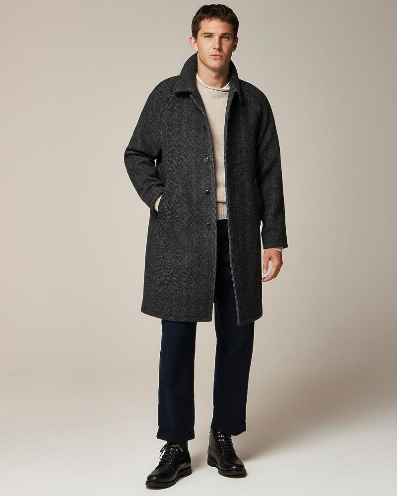 J.Crew Rivington car coat in wool-blend herringbone Cover