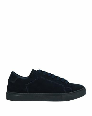 Angelo Pallotta Man Sneakers Midnight blue Soft Leather Cover