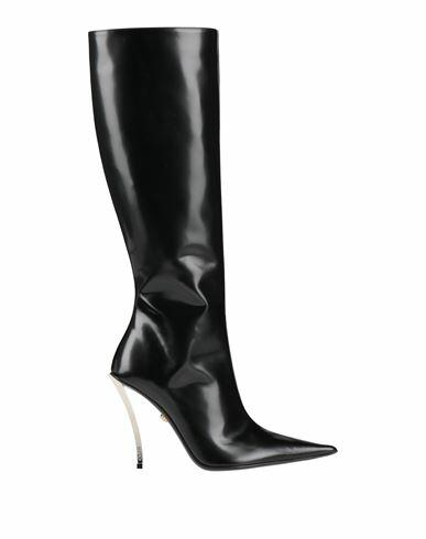 Versace Woman Boot Black Calfskin Cover