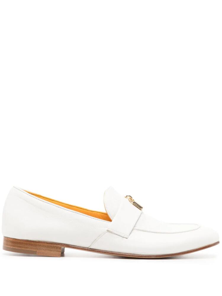 Madison.Maison Lock leather loafers - White Cover