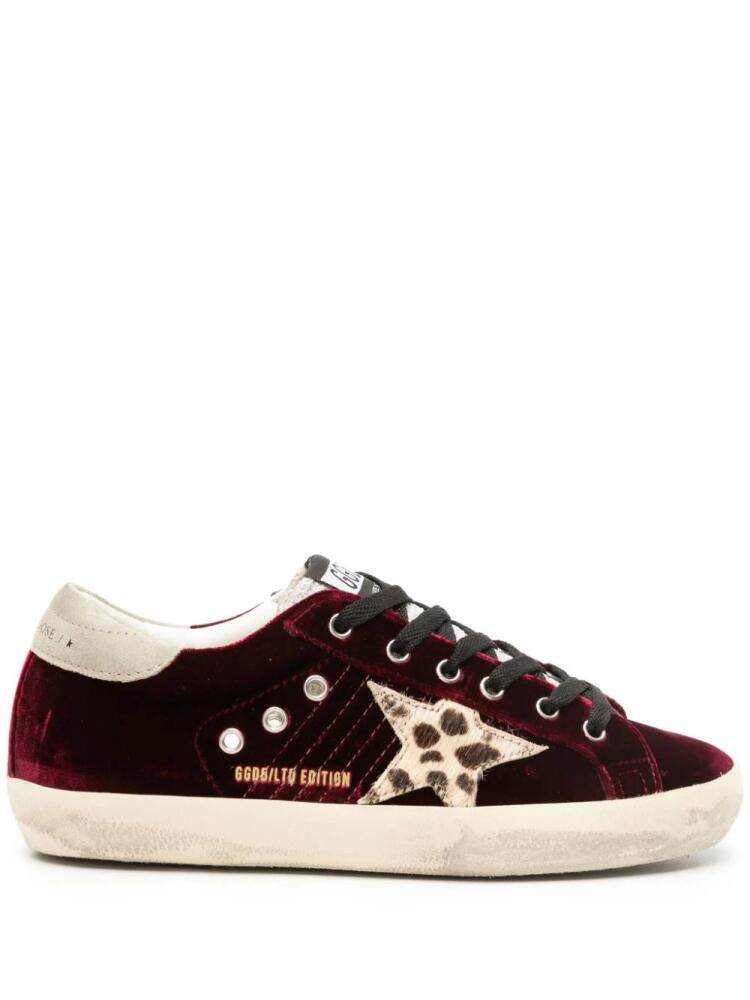 Golden Goose Super-Star velvet sneakers - Red Cover