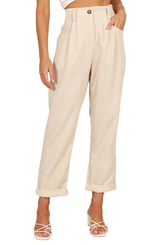 Petal & Pup Talaren Cuffed Corduroy Pants in Cream Cover