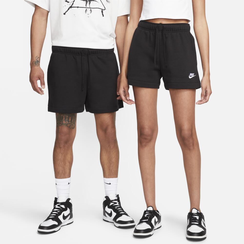 Women's Nike Sportswear Club Fleece Mid-Rise Shorts in Black Cover