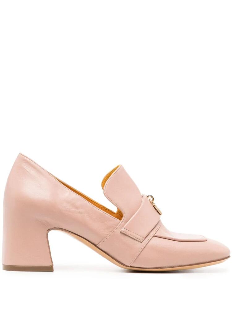 Madison.Maison Lock 70mm leather pumps - Pink Cover