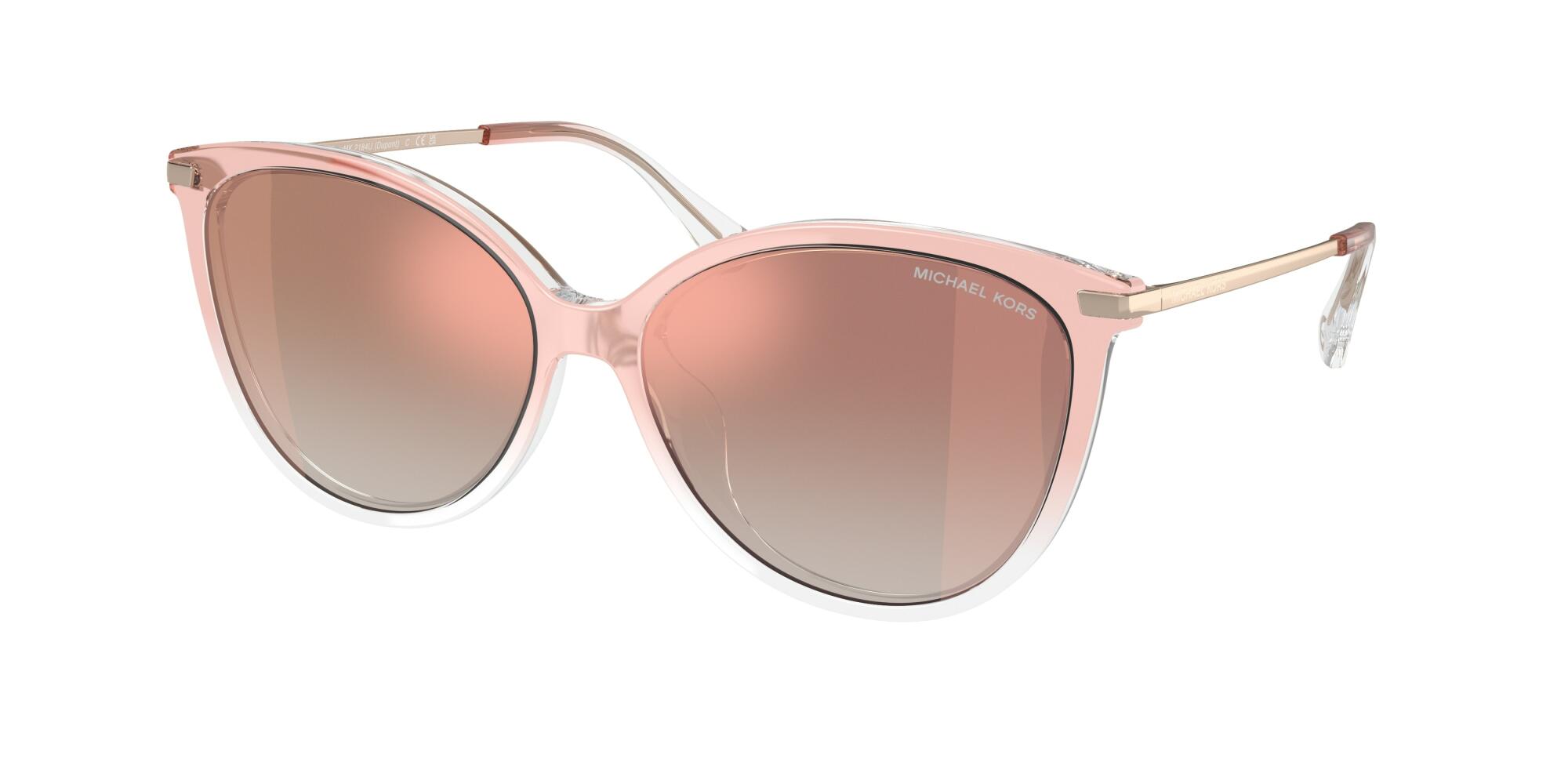 Michael Kors Dupont Rose Gold Gradient Cat Eye Ladies Sunglasses Cover