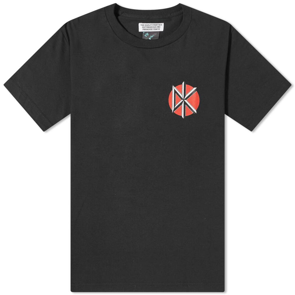 Wacko Maria Men's Dead Kennedys Crew Neck T-Shirt in Black Cover