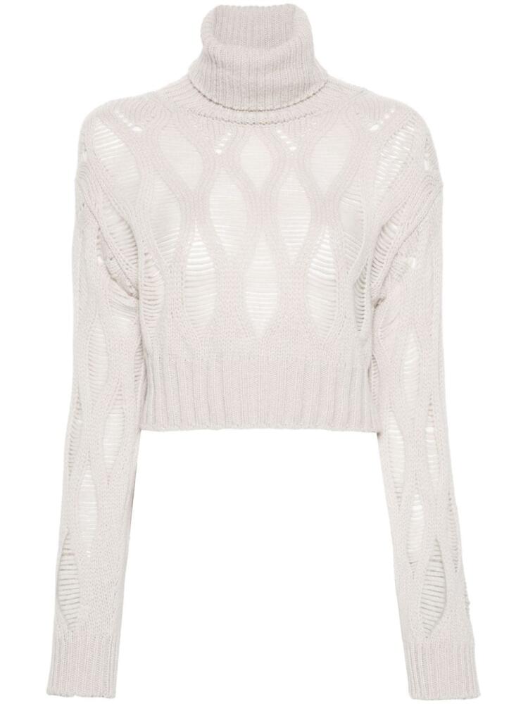 Wild Cashmere open-knit sweater - Neutrals Cover