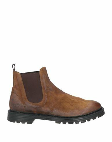 Premiata Man Ankle boots Brown Leather Cover