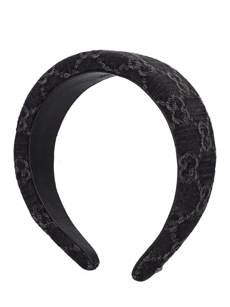 GUCCI Gg Denim Hairband Cover