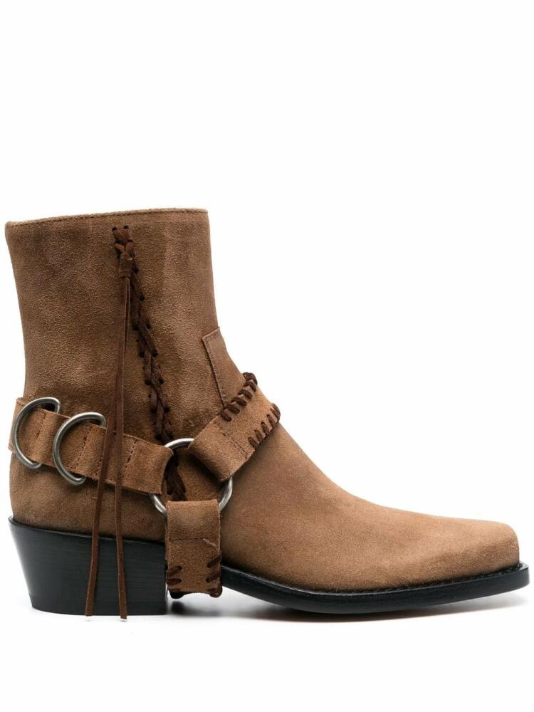 Buttero suede 45mm ankle boots - Brown Cover