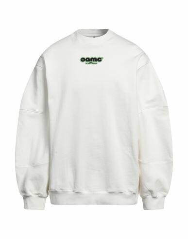 Oamc Man Sweatshirt White Organic cotton, Elastane Cover