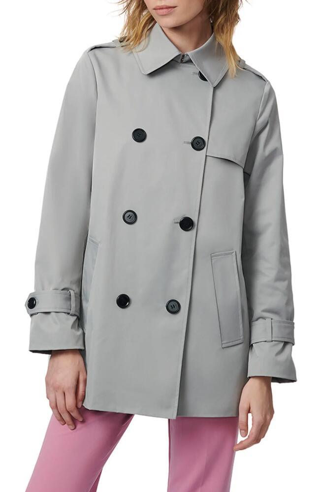 Bernardo Trench Jacket in Grey Goose Cover