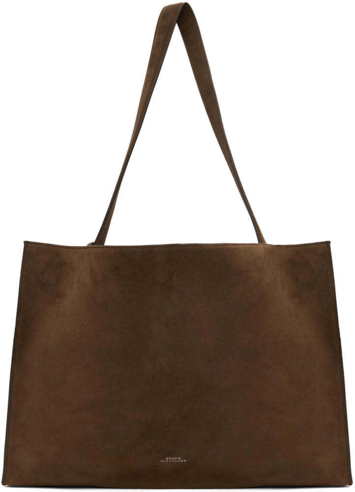 Studio Nicholson Brown Doublet Suede Tote Cover