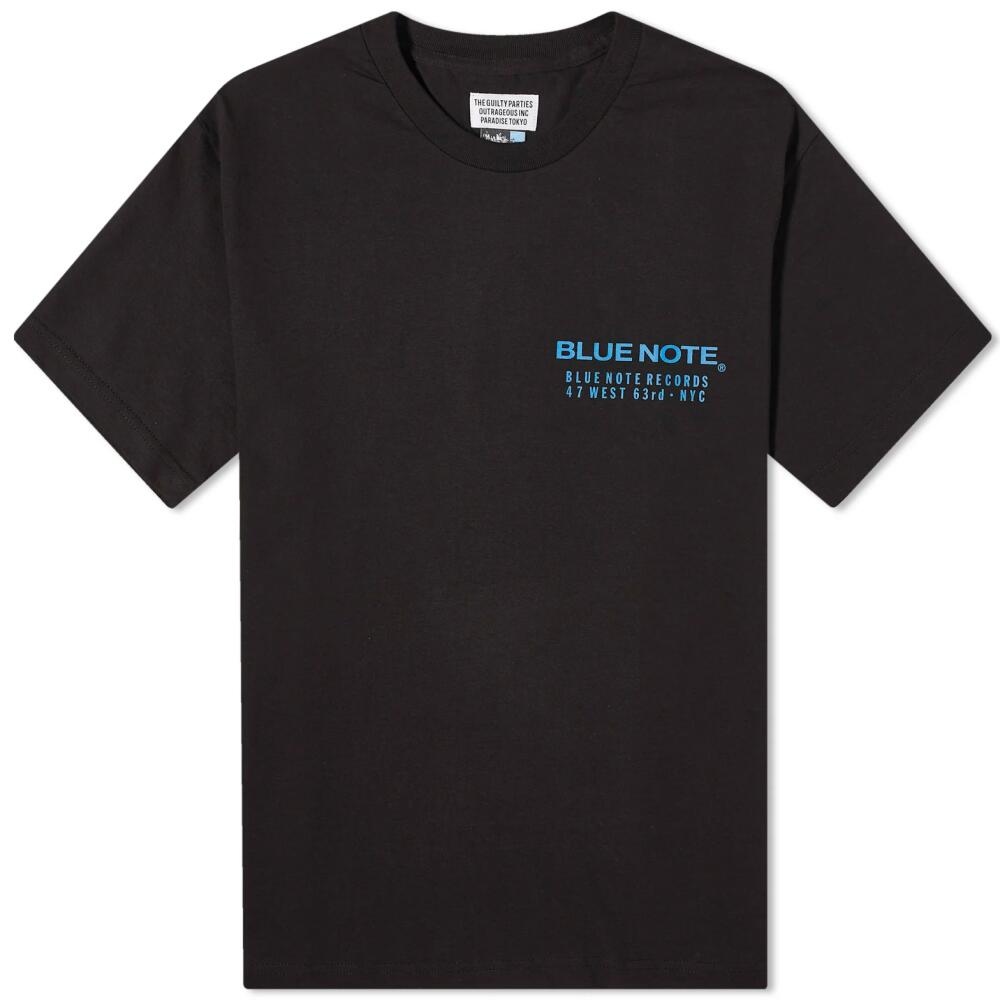 Wacko Maria Men's Blue Note Type 1 T-Shirt in Black Cover