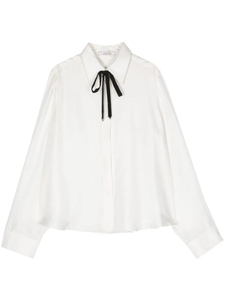 Dorothee Schumacher long-sleeve silk shirt - White Cover