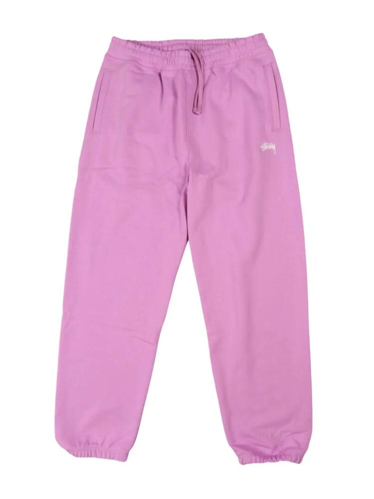 Stüssy logo-embroidered track pants - Purple Cover