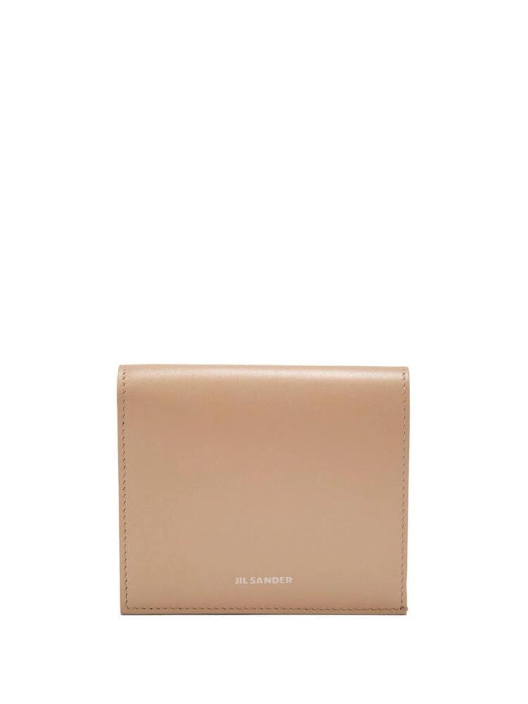 Jil Sander tri-fold leather wallet - Neutrals Cover