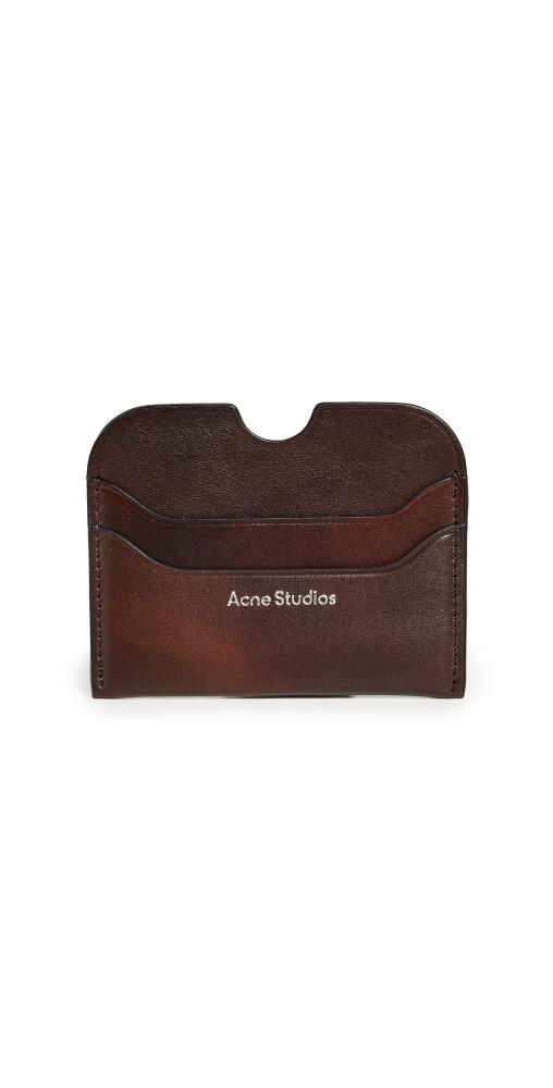 Acne Studios Leather Card Holder Dark Brown Cover