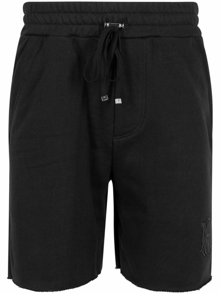 AMIRI MA-embroidered track shorts - Black Cover