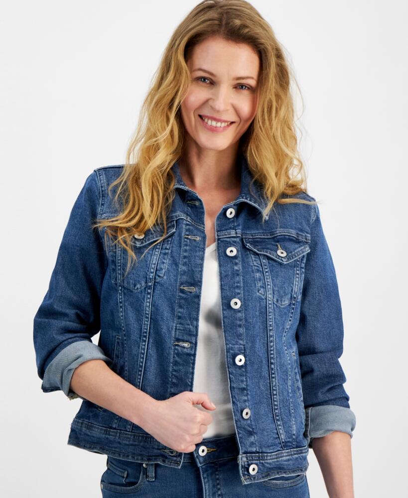 Style & Co Women's Classic Denim Jacket, Created for Macy's - Llex Cover