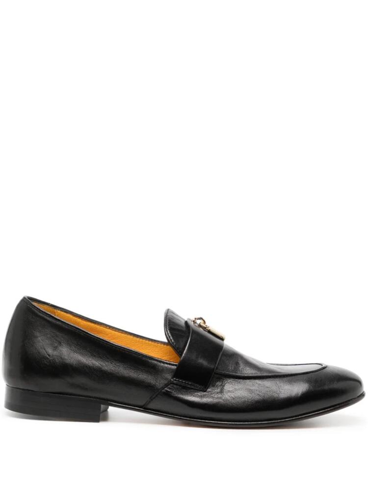 Madison.Maison Lock leather loafers - Black Cover