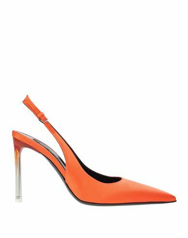 Sergio Rossi Sergio Rossi Orange Decolletes Woman Pumps Orange Other Fibres Cover