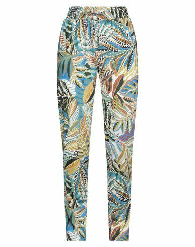 Diana Gallesi Woman Pants Green Polyester, Elastane Cover