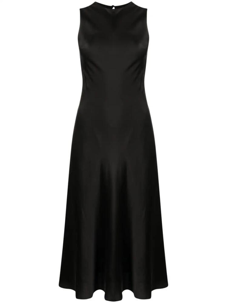 Cynthia Rowley sleeveless flared silk midi dress - Black Cover