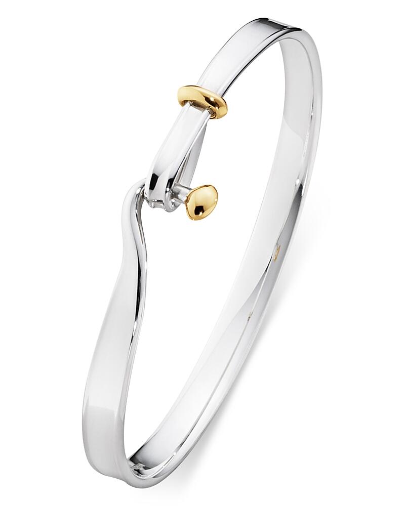 Georg Jensen 18K Yellow Gold & Sterling Silver Torun Bangle Bracelet Cover