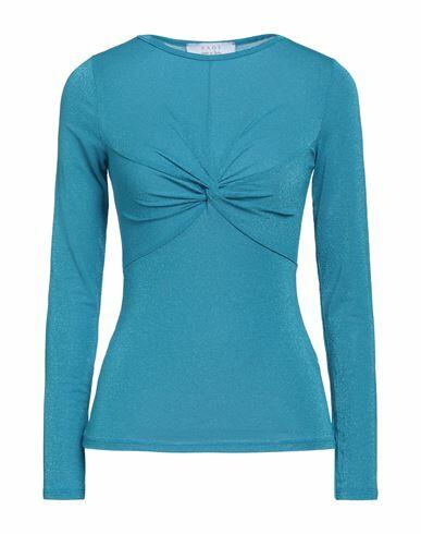 Kaos Woman Sweater Azure Viscose, Polyester, Polyamide, Elastane Cover