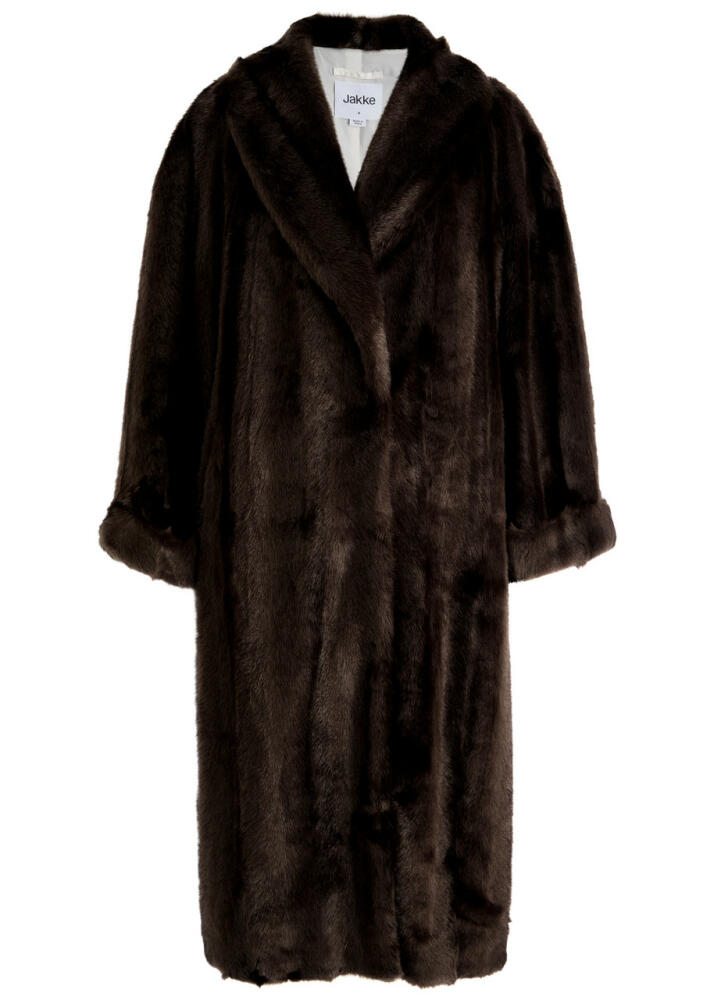 Jakke Castello Faux fur Coat - Dark Brown Cover