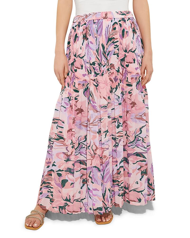 Misook Printed Pull On Maxi Skirt Cover