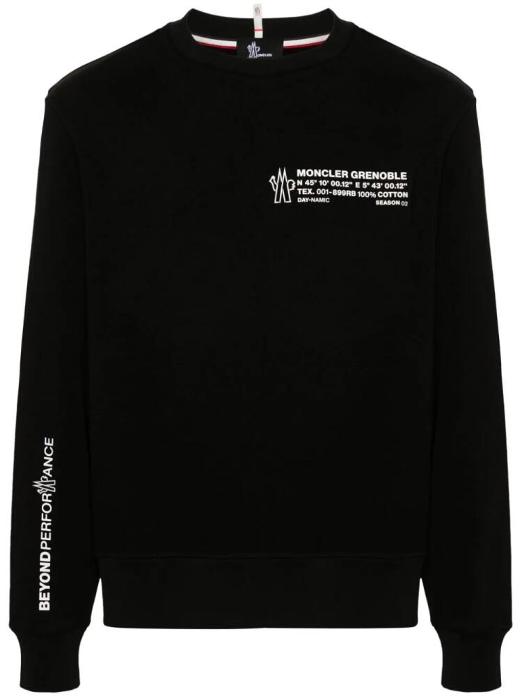 Moncler Grenoble logo-print sweatshirt - Black Cover