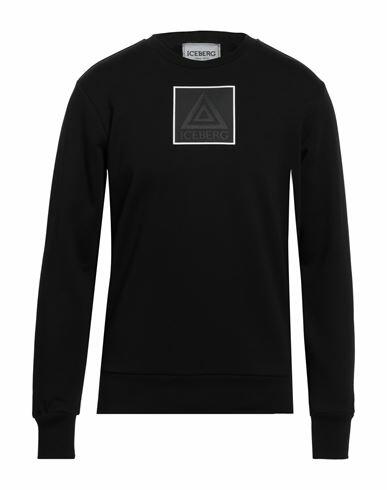 Iceberg Man Sweatshirt Black Cotton Cover