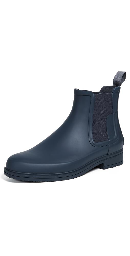 Hunter Boots Original Refined Rubber Chelsea Boots Navy Cover