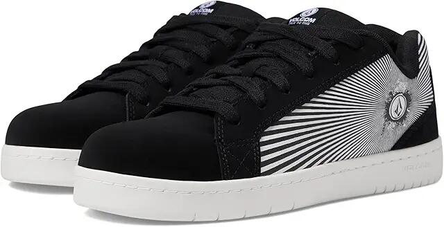 Volcom Stone Op Art EH Comp Toe (Black/White) Men's Shoes Cover