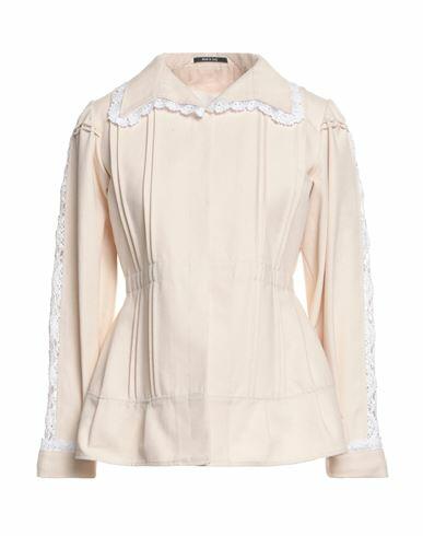 Maison Margiela Woman Blazer Ivory Cotton Cover