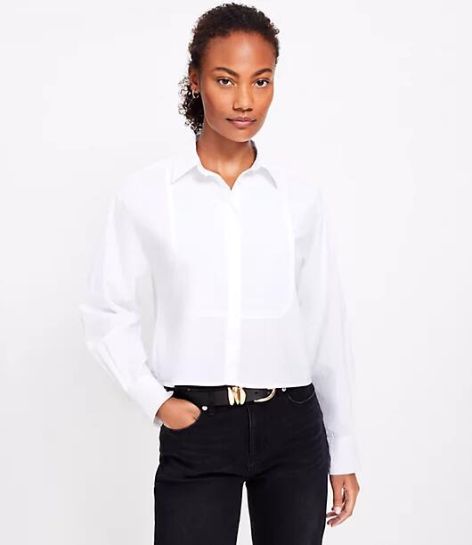 Loft Poplin Modern Bib Shirt Cover