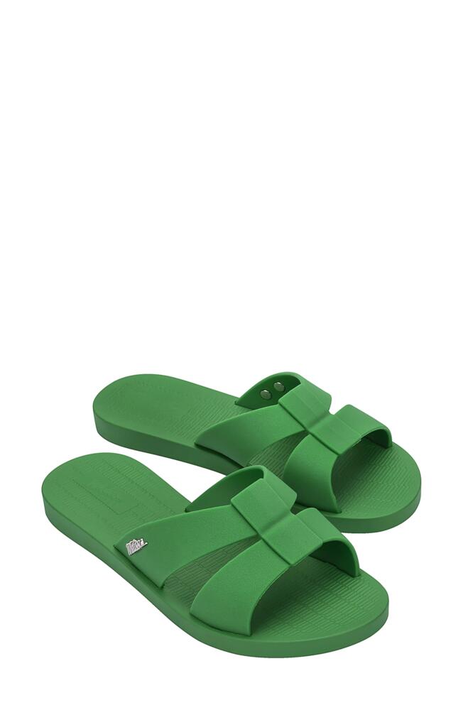 Melissa Sun Oasis Slide Sandal in Green Cover