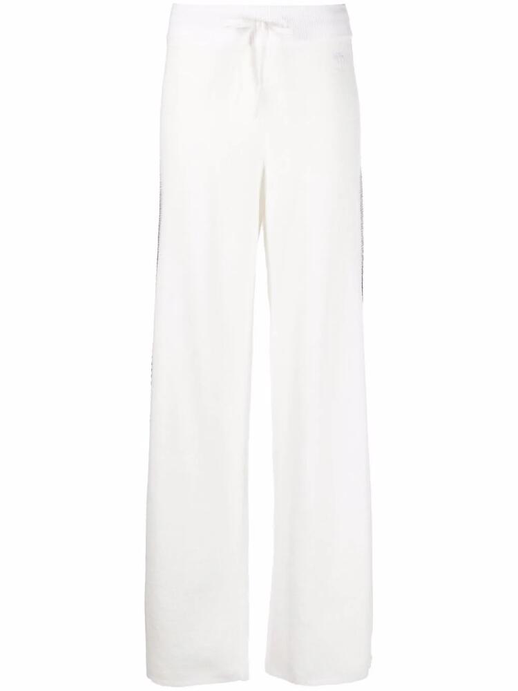 Tommy Hilfiger side stripe knitted trousers - White Cover