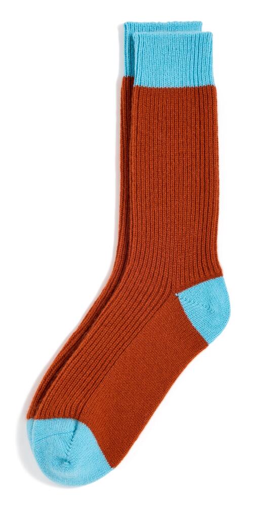 Guest in Residence The Cashmere Soft Socks Chai/Aquamarine Cover