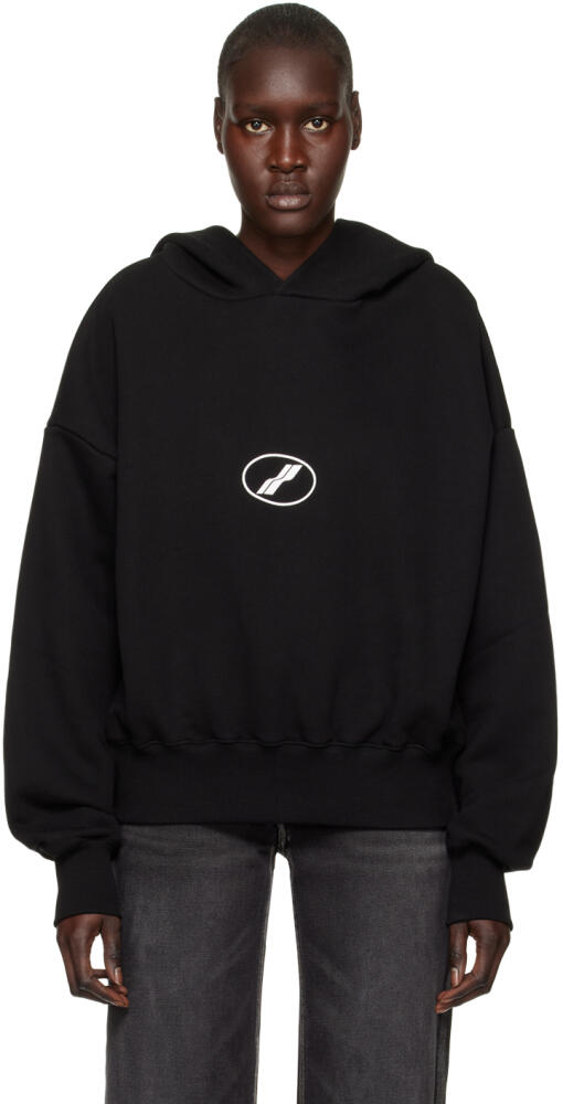 We11done Black Basic Symbol Hoodie Cover