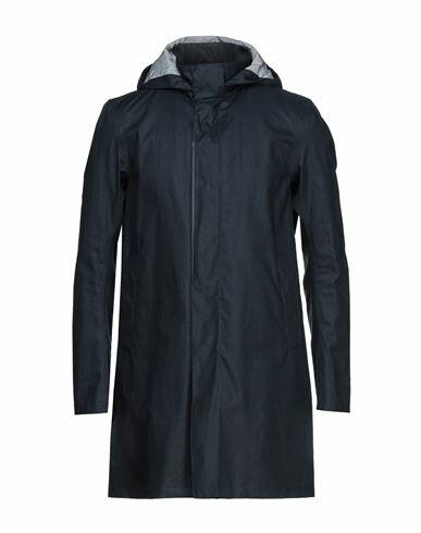 Herno Man Overcoat & Trench Coat Midnight blue Linen, Polyester, Polyurethane Cover