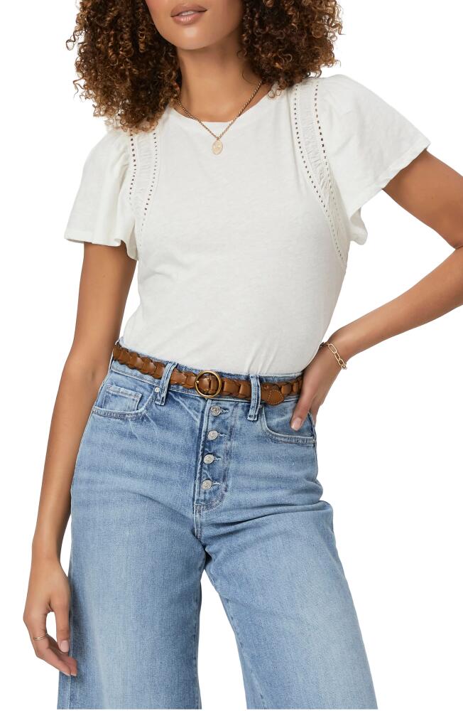 PAIGE Paisley Flutter Sleeve T-Shirt in Off White Cover