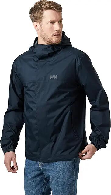 Helly Hansen Vancouver Rain Jacket (Navy) Men's Clothing Cover