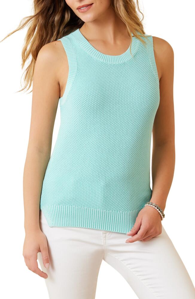 Tommy Bahama Belle Haven Cotton Blend Sweater Tank in Aquarius Cover