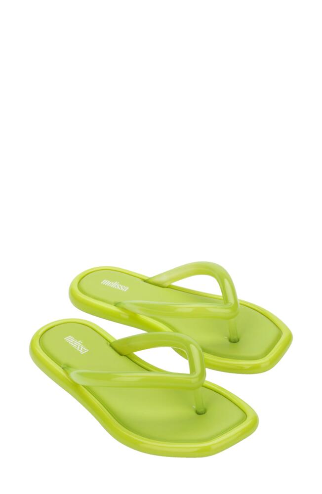 Melissa Airbubble Flip Flop in Green Cover