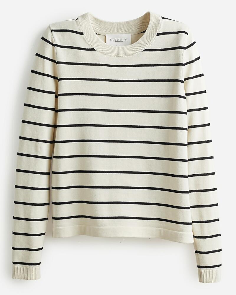 J.Crew State of Cotton NYC Devon striped crewneck sweater Cover