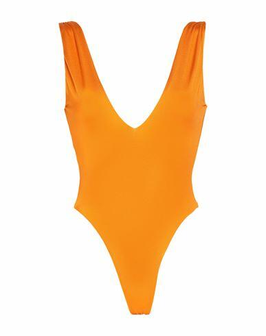 Smmr Woman One-piece swimsuit Orange Polyamide, Elastane Cover