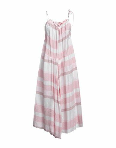 Her Shirt Her Dress Woman Maxi dress Pink Viscose, Silk Cover